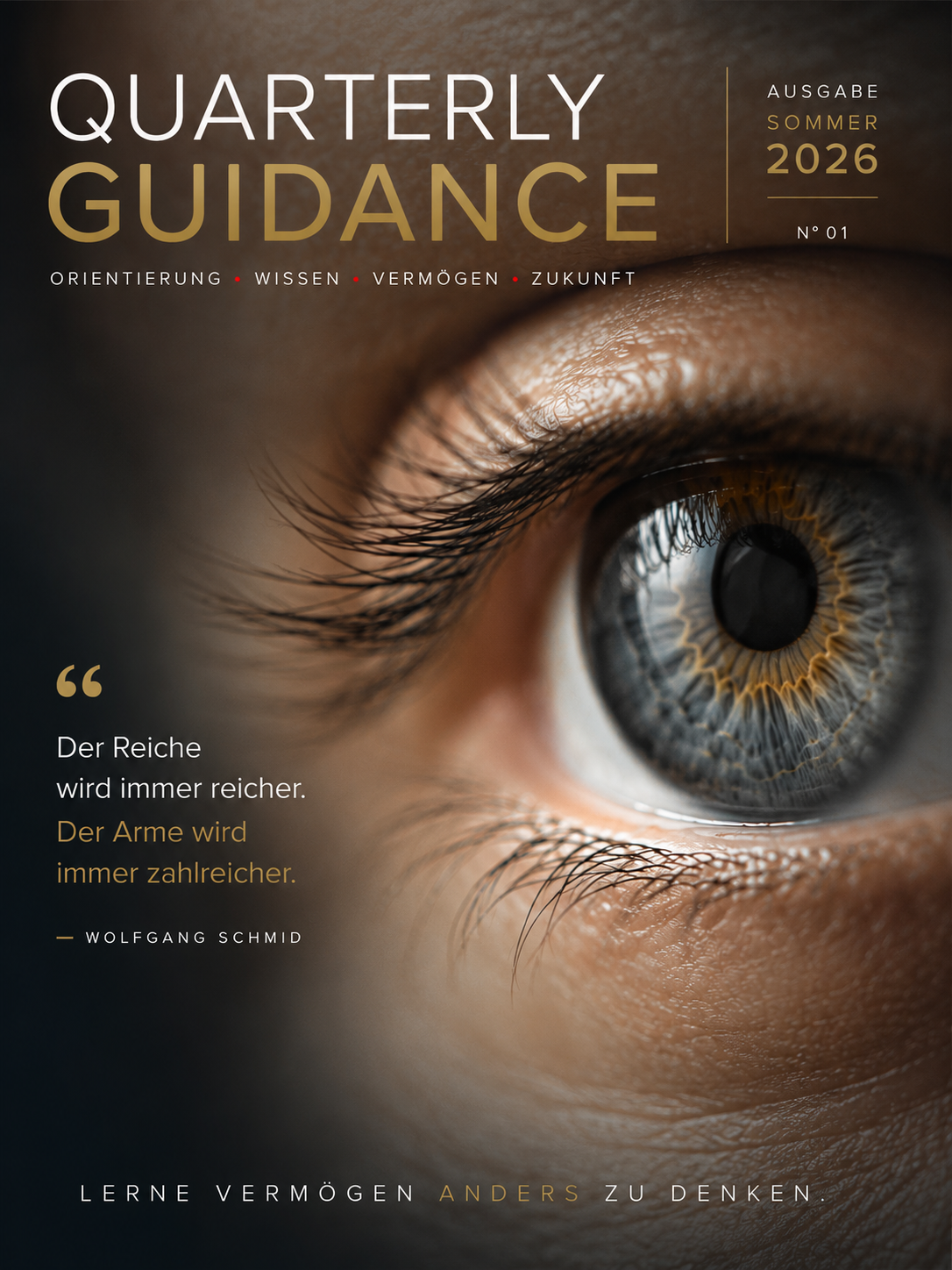 Wolfgang Schmid Quarterly Guidance — Magazincover Sommer 2026